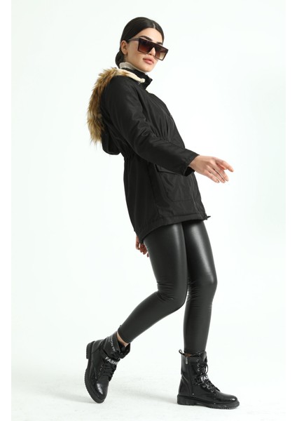 Kadın Beli Lastikli Kaban 60073 fırsatları