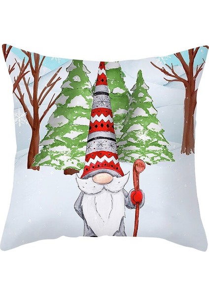 Noel Gnome Yastık Kılıfı (Yurt Dışından)