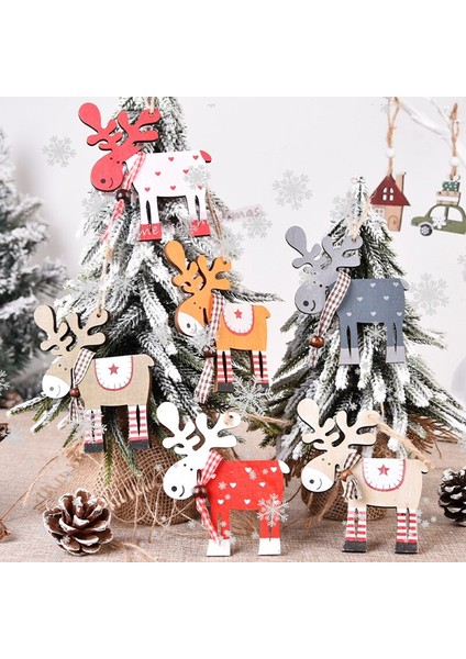 Ahşap Elk Noel Ağacı Süslemeri (Yurt Dışından) modelleri