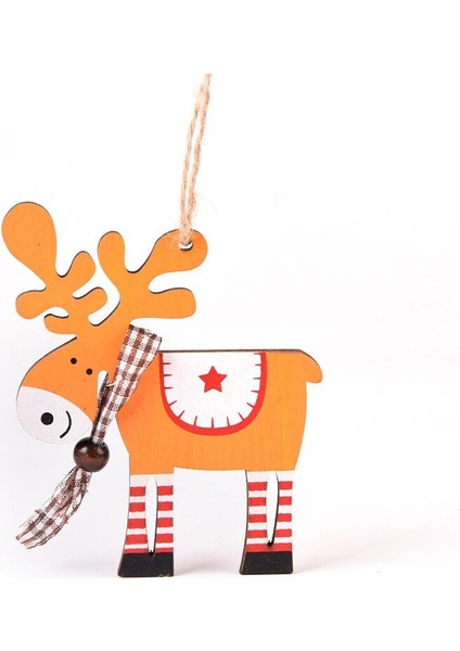 Ahşap Elk Noel Ağacı Süslemeri (Yurt Dışından) indirimleri
