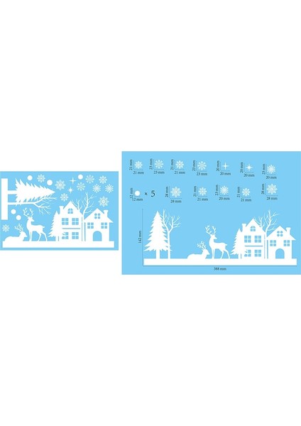 Noel Duvar Pencere Çıkartmaları Noel Çıkartmaları (Yurt Dışından)