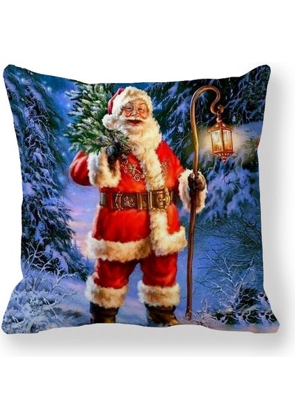 Noel Yastık Örtüsü Merry Christmas Süslemeri (Yurt Dışından)