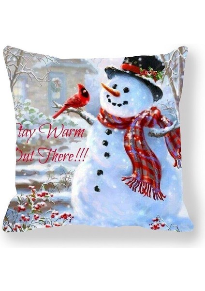 Noel Yastık Örtüsü Merry Christmas Süslemeri (Yurt Dışından)