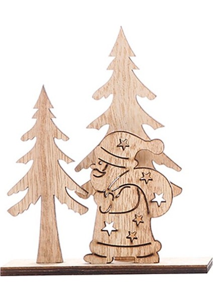 Ahşap Noel Dekorasyonu Noel Baba Elk (Yurt Dışından)