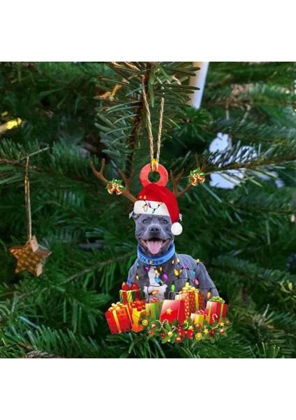 Noel Kolye Ahşap Köpek Damla Süsleme (Yurt Dışından) indirimleri