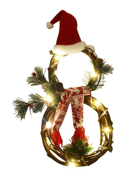 Noel Ev Dekorasyon Santa Kardan Adam Elk (Yurt Dışından)