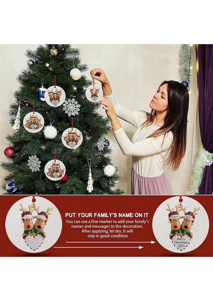 Nimet Kişiselleştirilmiş Aile Noel Ağacı Süsleme (Yurt Dışından)