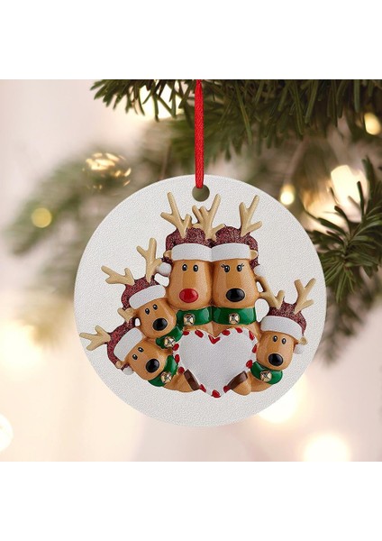 Nimet Kişiselleştirilmiş Aile Noel Ağacı Süsleme (Yurt Dışından)