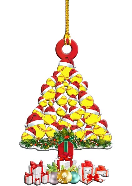 Noel Süs Ahşap Asılı Kolye Noel (Yurt Dışından)