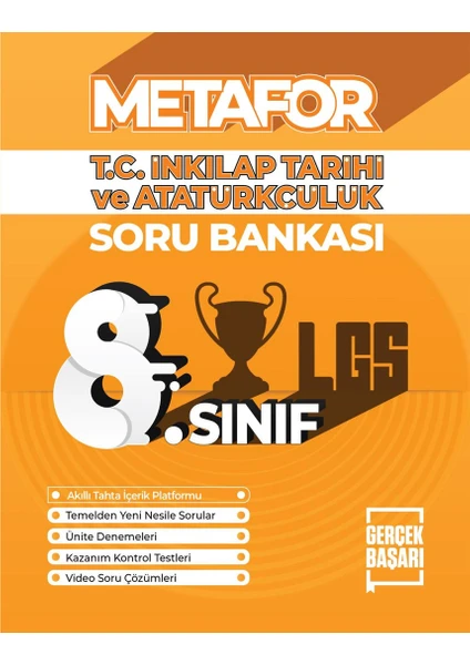 Metafor Yayıncılık 8. Sınıf Inkılap Tarihi ve Atatürkçülük Soru Bankası