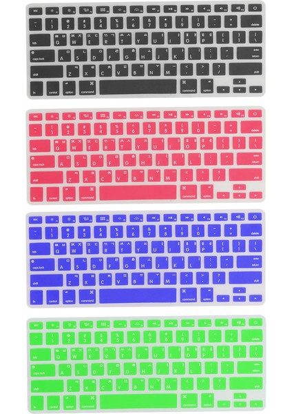 MacBook Pro 13/15 Kauçuk Klavye Koruyucu Kapak (Yurt Dışından)