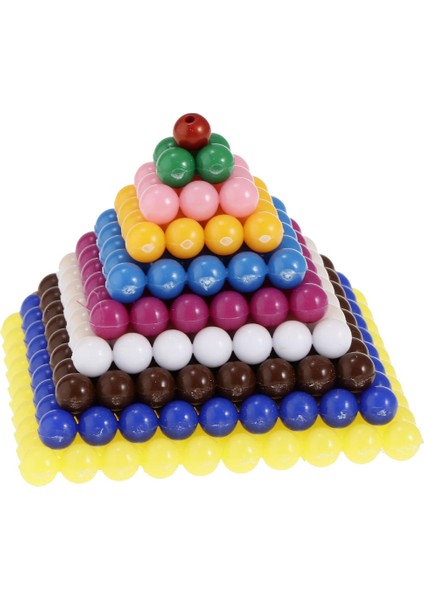 Çocuk Montessori Matematik Ring Oyuncak 1-10 Kare Kök Sayma Boncuk F (Yurt Dışından)