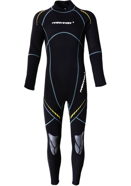 3mm Neopren Erkekler Wetsuit Tam Vücut Suit Tüplü Dalış Yüzme Siyah Xxl Için (Yurt Dışından)