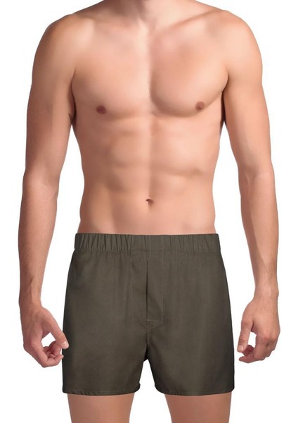 Açık Haki Exclusive Yırtmaçlı Erkek Boxer