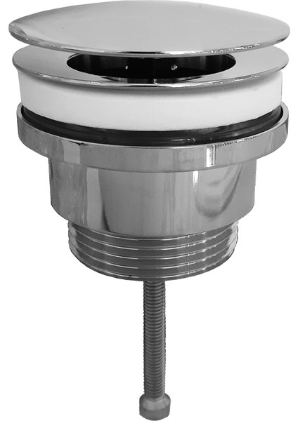Eca Pirinç Krom Sabit Taşmalı Taşmasız Lavabo Sifonu 402129032