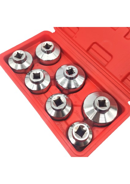 7 Adet Yağ Filtresi Temizleme Soket Anahtarı Aracı Seti 24 27 29 30MM 32MM 36MM 38MM (Yurt Dışından)