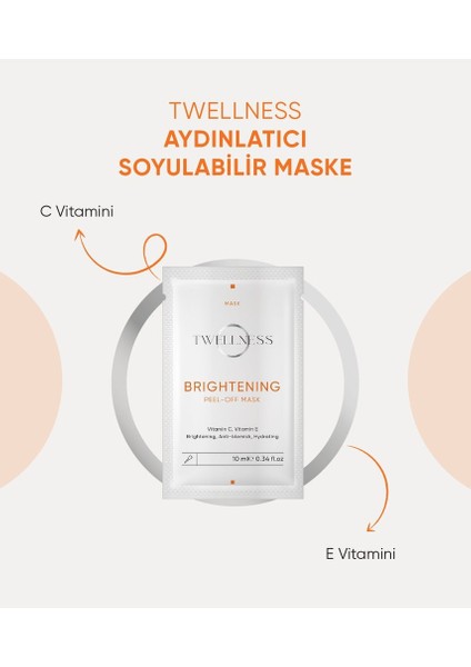 C Vitamini Aydınlatıcı Soyulabilir Maske - 10 ml*4