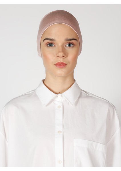 Dikişsiz Bone - Pudra - Ecardin modelleri