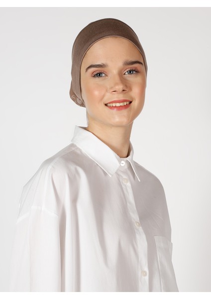 Dikişsiz Bone - Koyu Vizon - Ecardin fiyatları