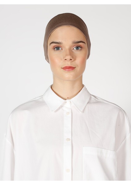 Dikişsiz Bone - Koyu Vizon - Ecardin modelleri