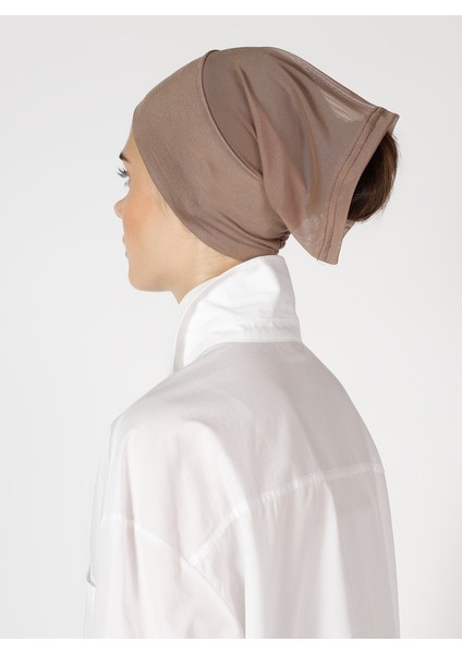 Dikişsiz Bone - Koyu Vizon - Ecardin indirimleri