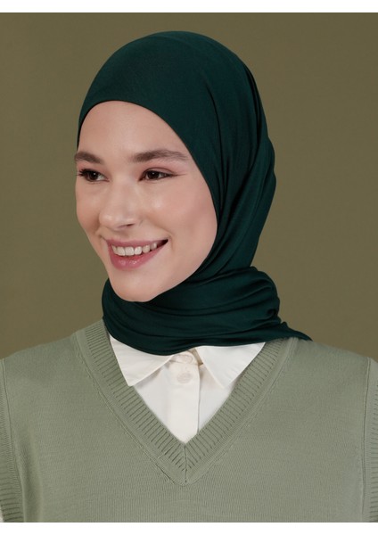 Penye Eşarp - Zümrüt Yeşili - Ecardin modelleri