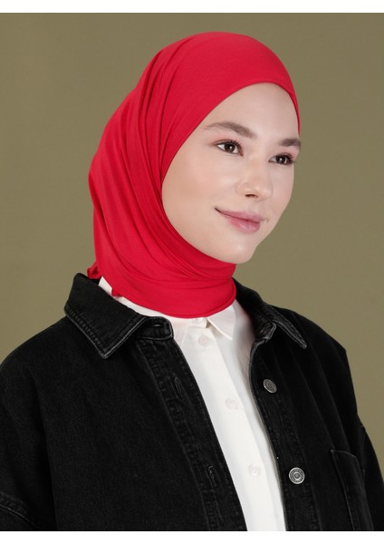 Penye Eşarp - Kırmızı - Ecardin fiyatları