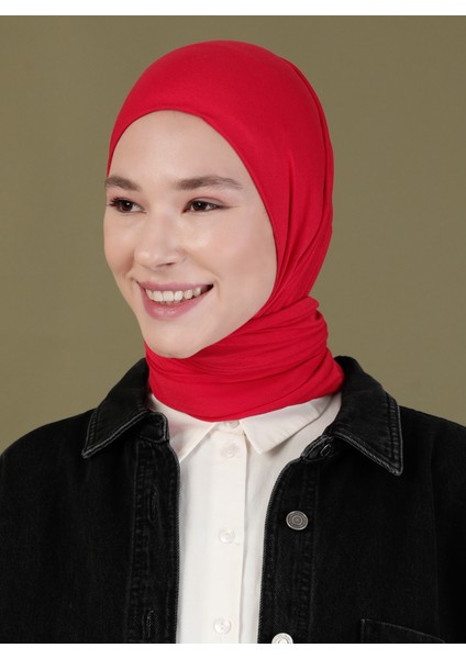 Penye Eşarp - Kırmızı - Ecardin modelleri