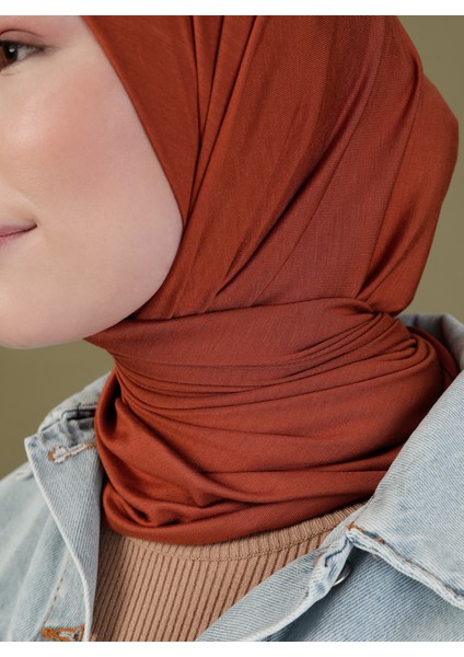 Penye Eşarp - Kiremit - Ecardin indirimleri