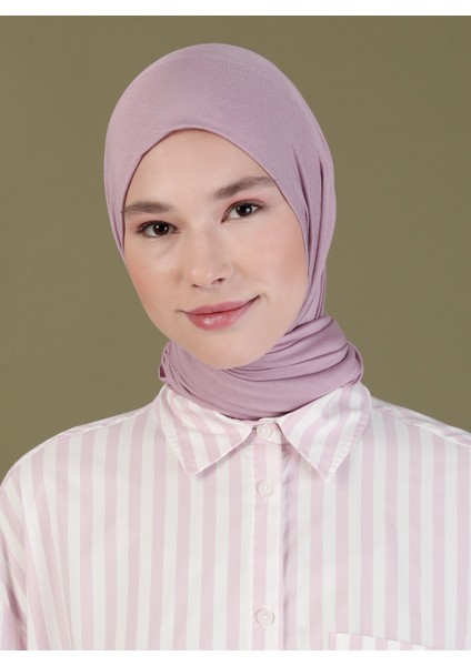 Penye Eşarp - Leylak - Ecardin