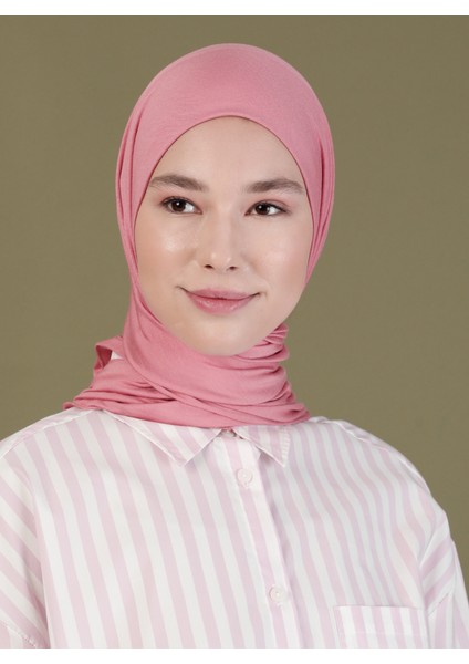 Penye Eşarp - Gül Kurusu - Ecardin