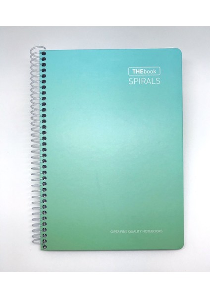 A4 Thebook Spiralli Sert Kapak Çizgili Defter 100 Yaprak Yeşil