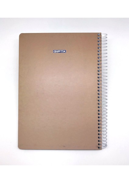 A4 Thebook Spiralli Sert Kapak Çizgili Defter 100 Yaprak Kahverengi fiyatları