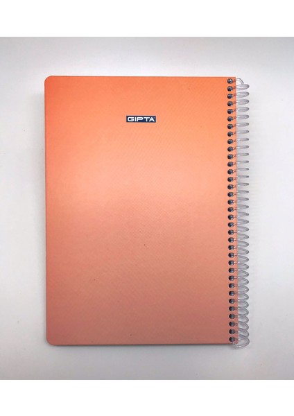A4 Thebook Spiralli Sert Kapak Kareli Çizgili Defter 140 Yaprak Turuncu fiyatları
