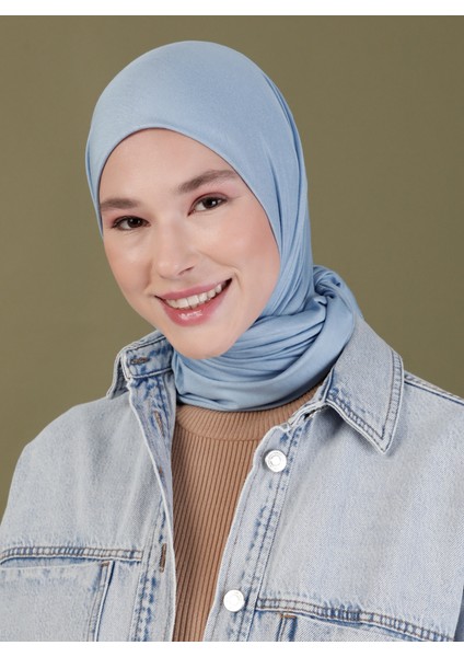 Penye Eşarp - Bebe Mavisi - Ecardin fiyatları