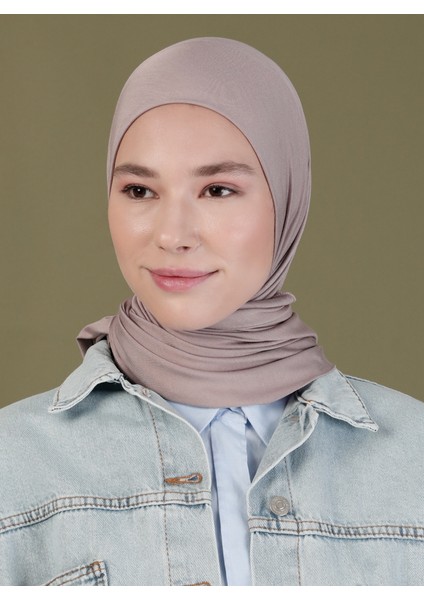 Penye Eşarp - Duman Gülü - Ecardin