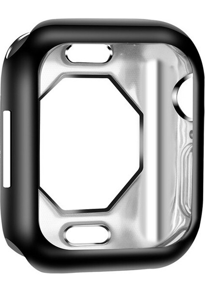 Apple Watch Uyumlu 7 41 mm Önü Açık Tasarım Parlak Silikon Kılıf