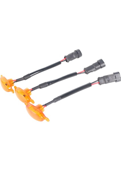 Ford F-150 F150 Için 3x LED Işık Raptor Tarzı Izgara Izgara 2015-2019 Sarı (Yurt Dışından)