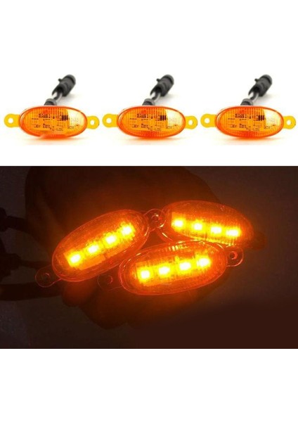 Ford F-150 F150 Için 3x LED Işık Raptor Tarzı Izgara Izgara 2015-2019 Sarı (Yurt Dışından) modelleri