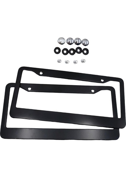 2x Kamyon Paslanmaz Çelik Plaka Çerçevesi (Yurt Dışından)