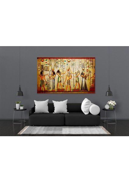 Antik Mısır Duvar Yazıtları Kanvas Tablo modelleri