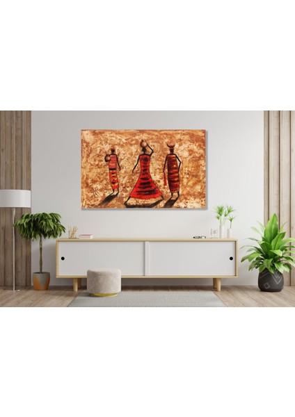 Aborjin Yerliler Kanvas Tablo