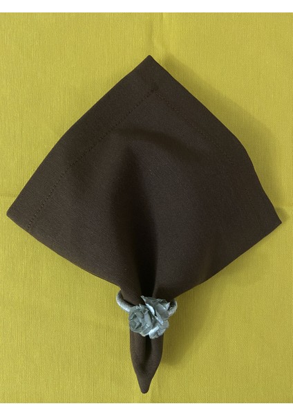Sıvıya Dayanıklı Servis Peçetesi Kahverengi 35 x 35 & Yüzük