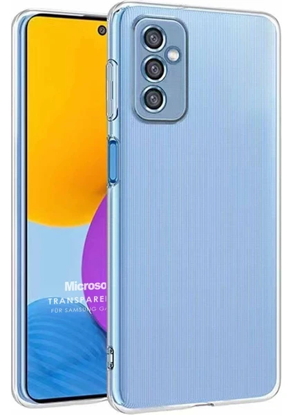 Samsung Galaxy M52 Kılıf Transparent Soft Beyaz