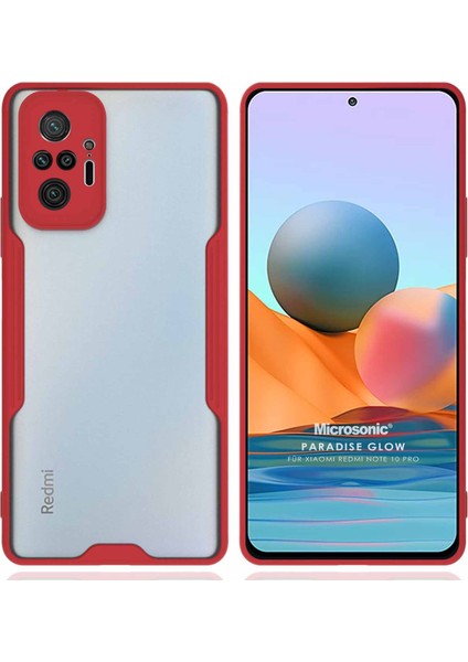 Xiaomi Redmi Note 10 Pro Kılıf Paradise Glow Kırmızı
