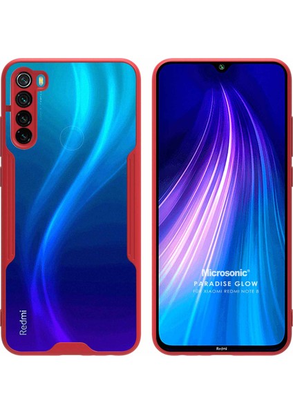 Xiaomi Redmi Note 8 Kılıf Paradise Glow Kırmızı