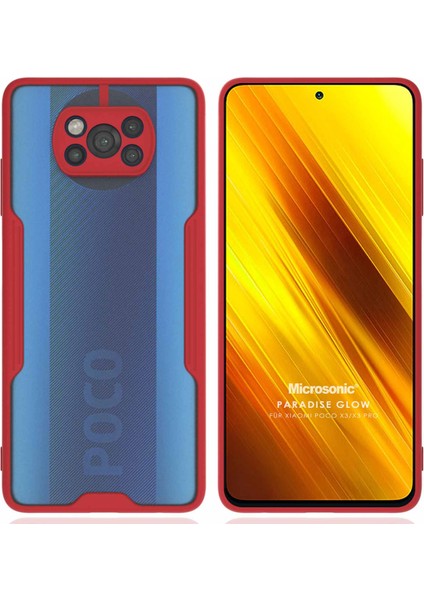 Xiaomi Poco X3 Pro Kılıf Paradise Glow Kırmızı