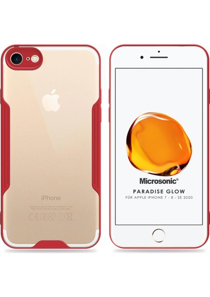 Apple iPhone Se 2020 Kılıf Paradise Glow Kırmızı
