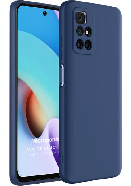 Matte Silicone Xiaomi Redmi 10 Kılıf Lacivert