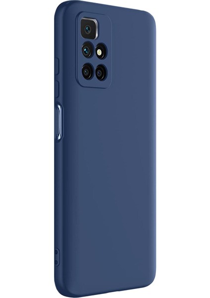 Matte Silicone Xiaomi Redmi 10 Kılıf Lacivert